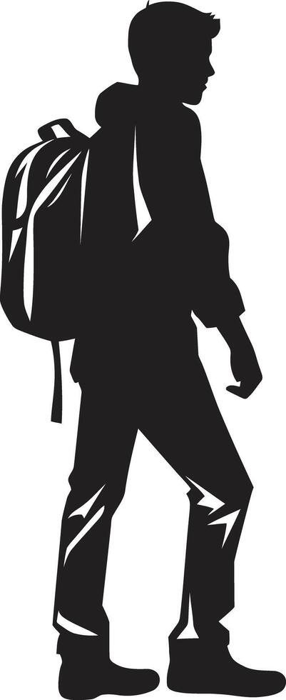 eduelite emblema dinamico vettore nero logo per alto raggiungimento maschio studenti educativo eminenza nero logo design per distinto maschio studenti