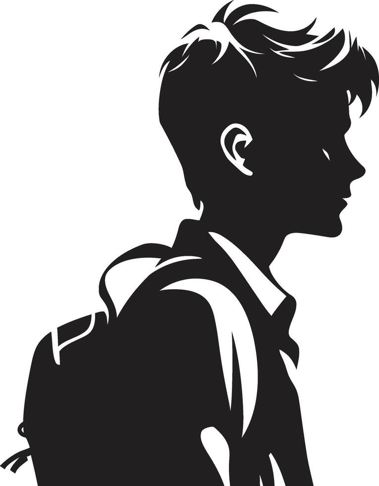 distinto destrezza vettore nero icona per compiuto maschio studenti pinnacolo precisione nero logo design per obbiettivo orientati maschio studenti