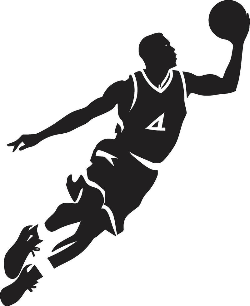 inzuppare dinastia pallacanestro giocatore logo nel Impressionante vettore arte bordo righello iconico inzuppare vettore logo per ballerini
