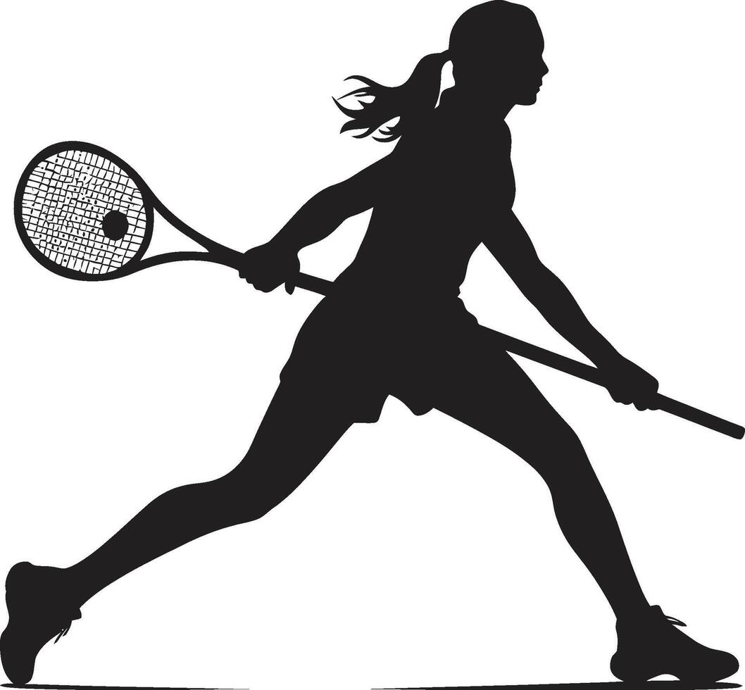 grazioso distruggere vettore logo design per Da donna tennis Tribunale eleganza iconico tennis giocatore logo nel vettore