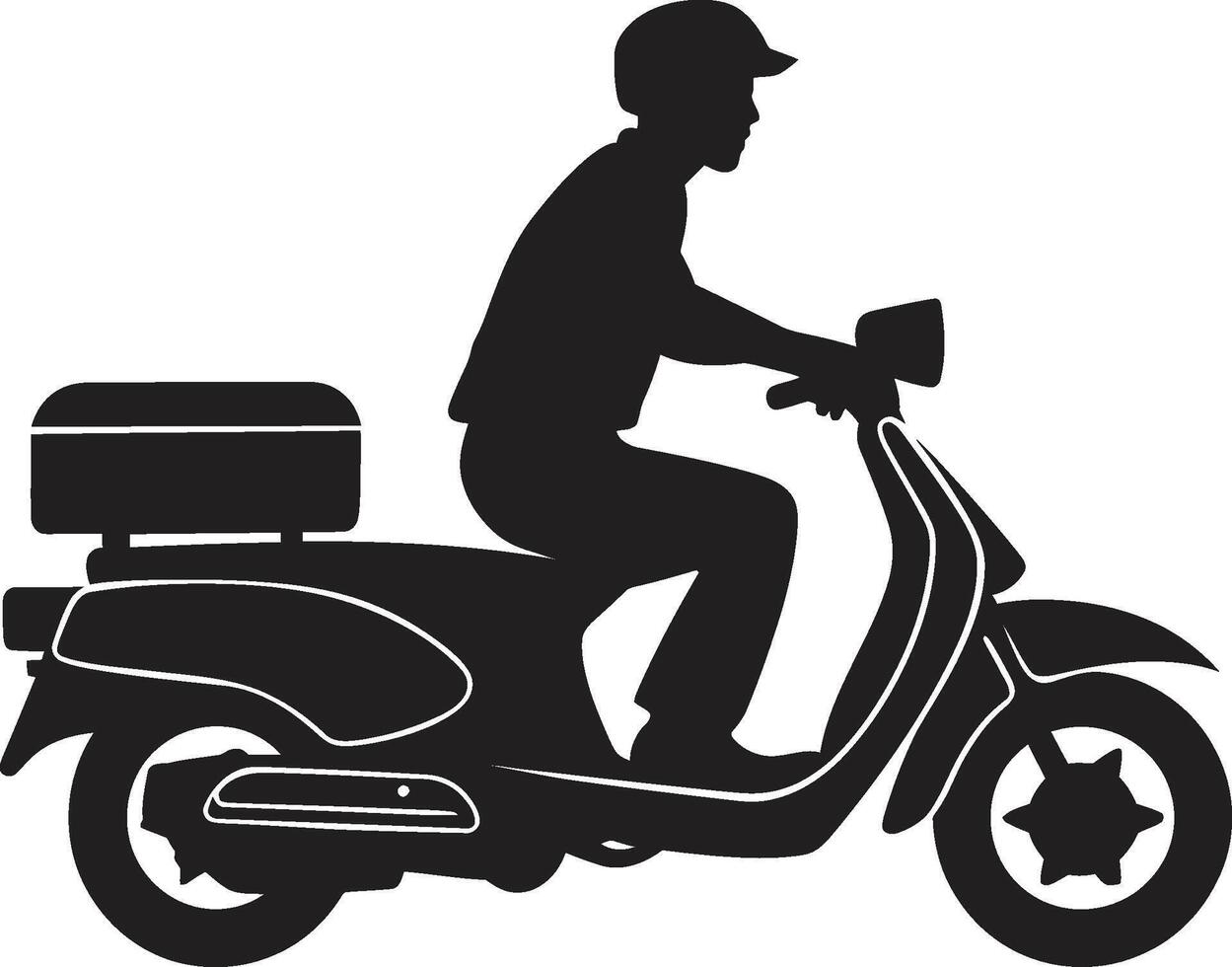 strada salato velocista vettore icona per scooter cibo esprimere veloce fare uno spuntino spedizione scooter logo per veloce cibo far cadere off