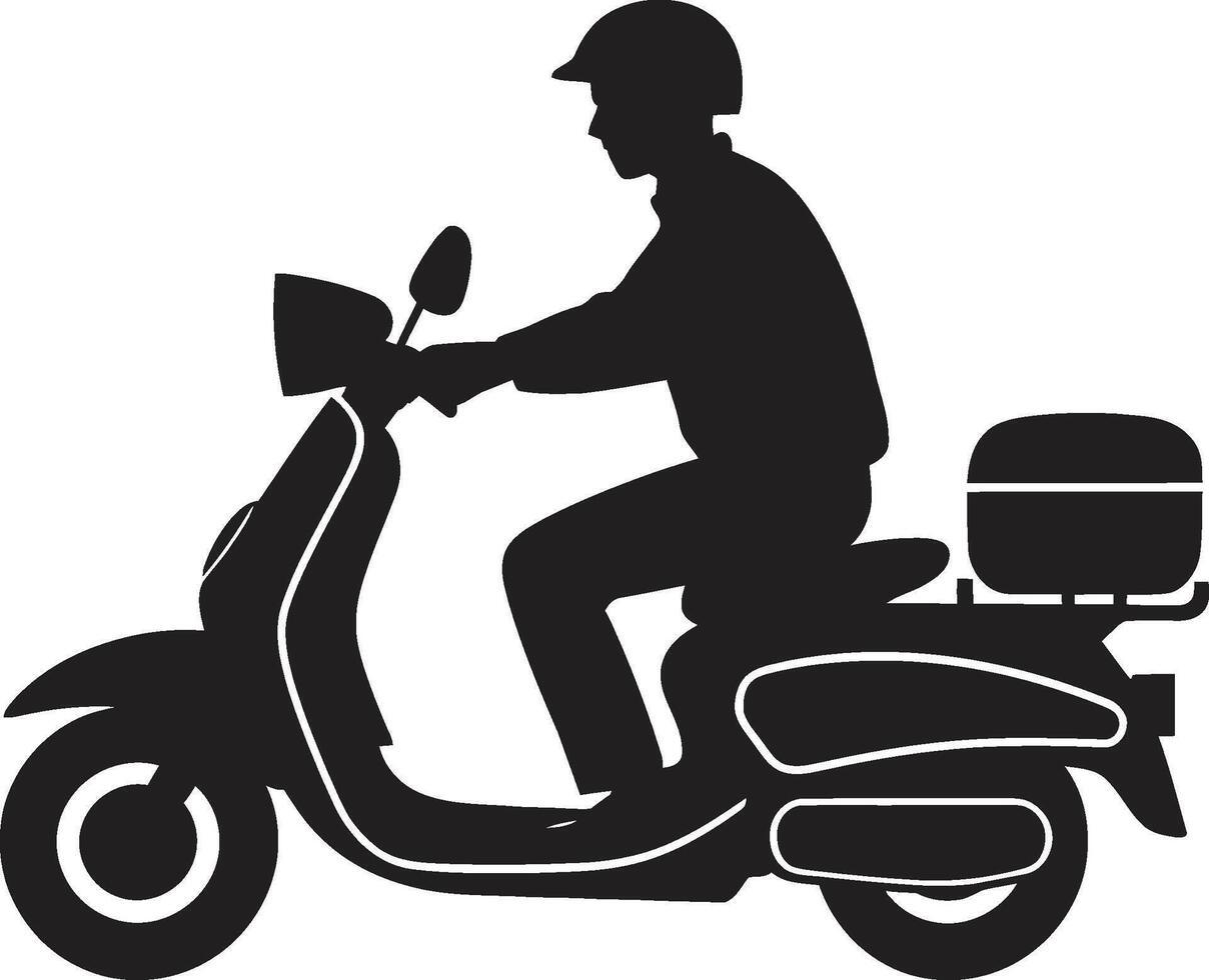 strada Spezia velocista vettore design per scooter cibo consegne rapido sgranocchiare messaggero vettore logo per scooter cibo far cadere off