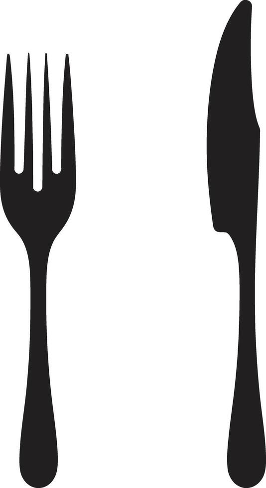 posate eleganza cresta forchetta e coltello icona nel vettore abilità artistica cenare delicatezza insegne vettore logo per culinario eccellenza
