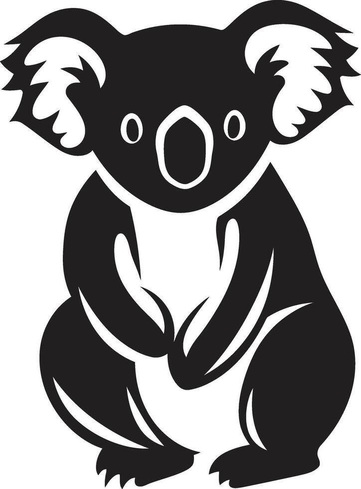 albero superiore Tesoro distintivo vettore logo per koala preservazione koala carineria insegne adorabile vettore design per natura apprezzamento