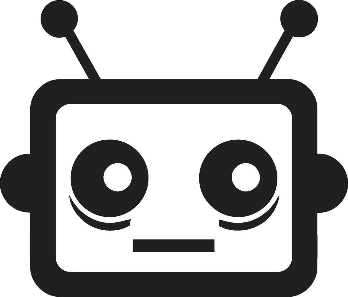 Chiacchierare compagno distintivo vettore icona di un' minuscolo robot per amichevole conversazioni digi compagno insegne carino robot chatbot design per digitale connessioni