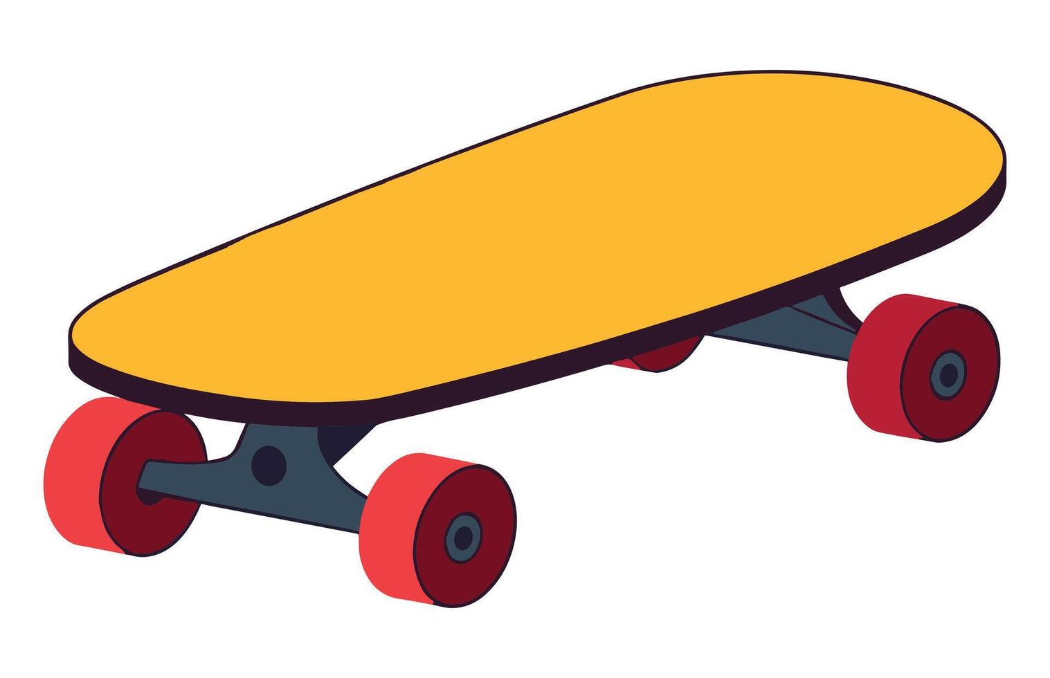 skateboard icona colore vettore, skateboard sport illustrazione vettore