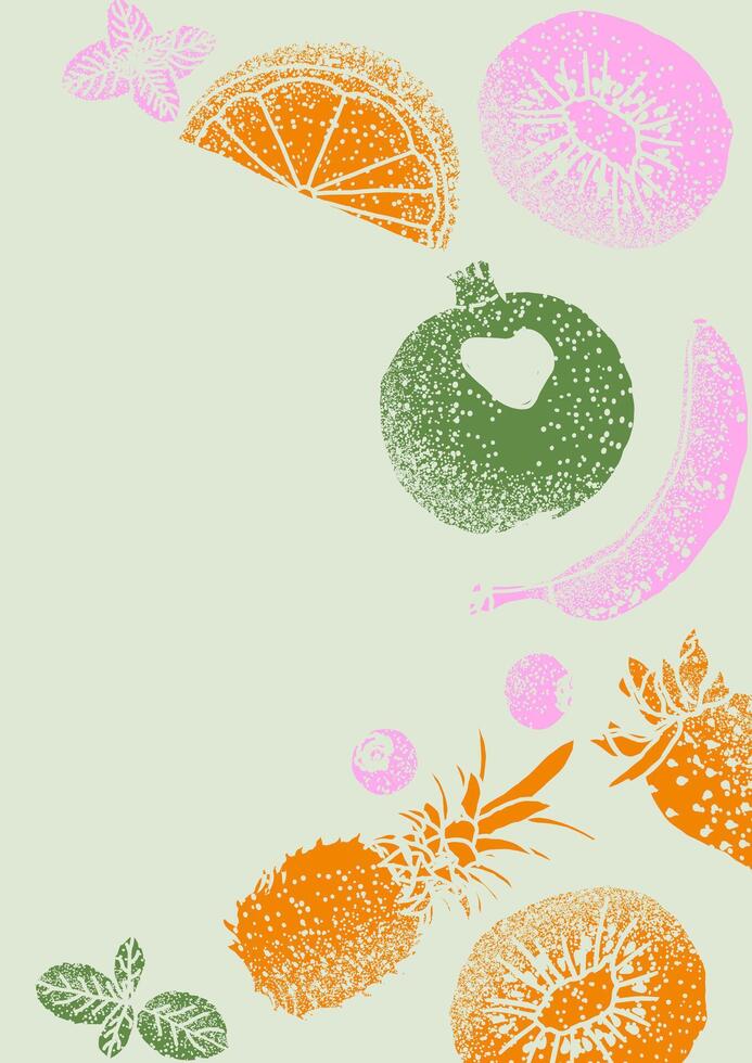 frutta con spray struttura illustrazione design vettore