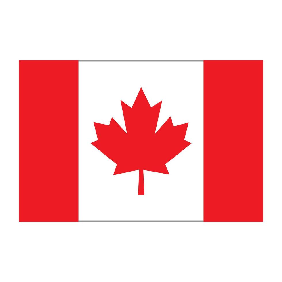 Canada nazionale bandiera icona vettore illustrazione design