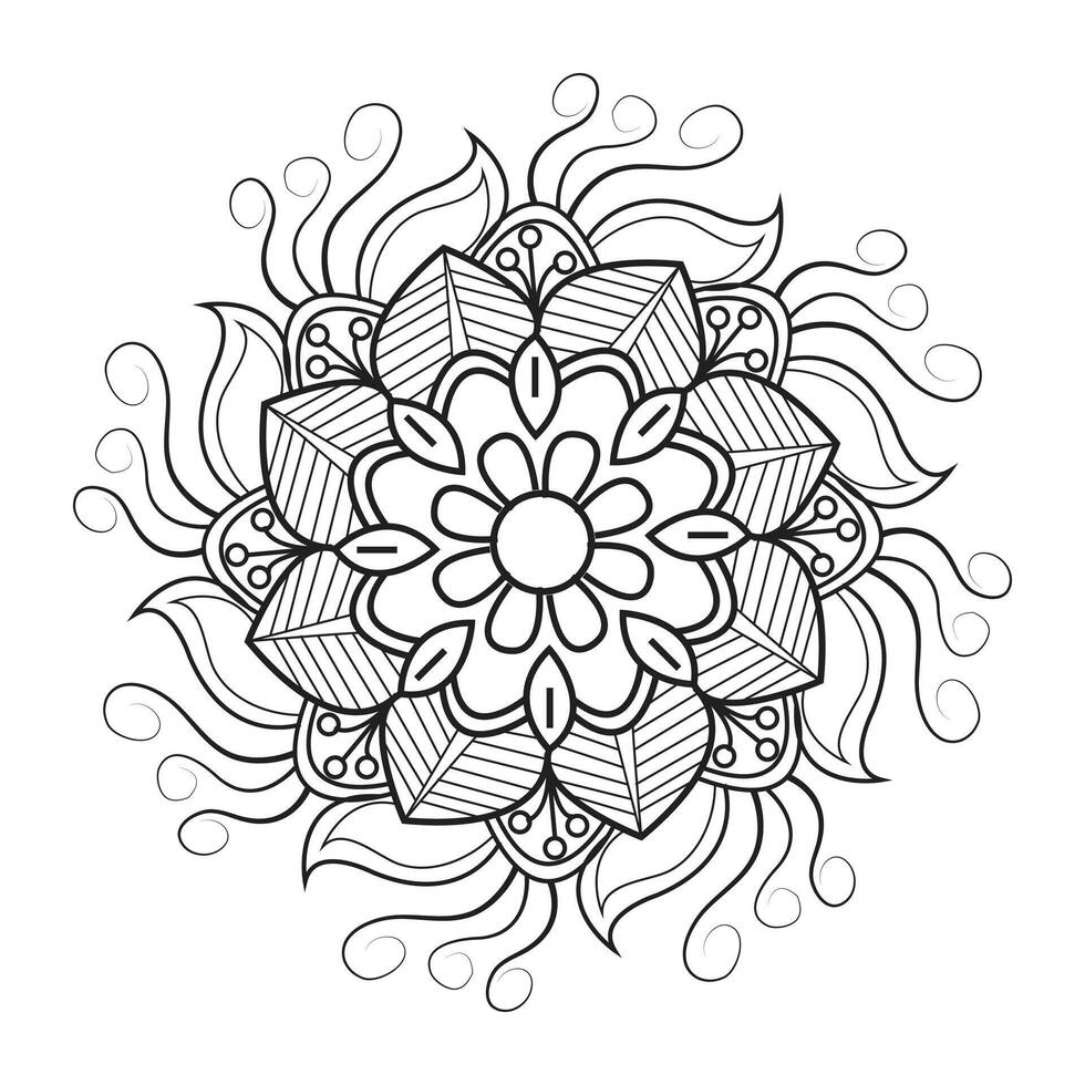 facile creativo mandala unico fiore floreale vettore eps mandala modelli per gratuito Scarica