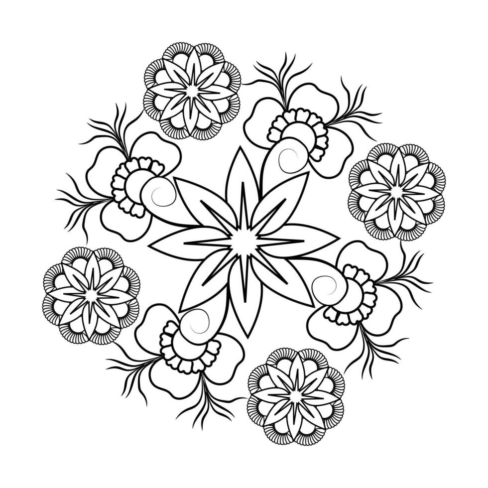 creativo unico fiore floreale vettore eps mandala modelli per gratuito Scarica