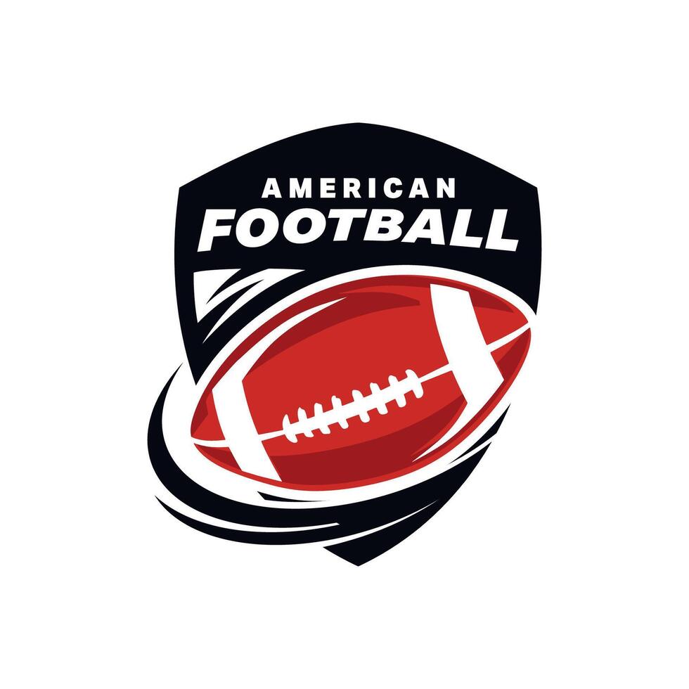 americano calcio logo design. americano calcio emblema e design distintivo vettore