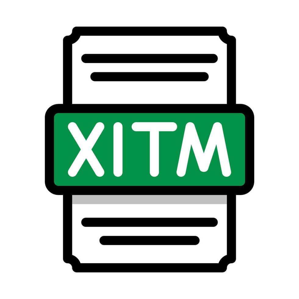 documento file formato xltm foglio elettronico icona. con schema e colore nel il mezzo. vettore illustrazione