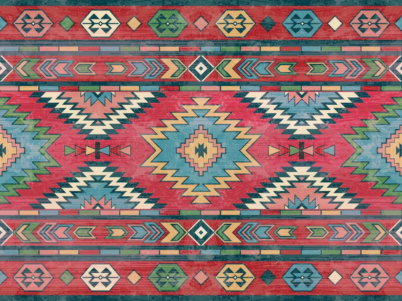 nativo americano indiano ornamento modello geometrico etnico tessile struttura tribale azteco modello navajo messicano tessuto senza soluzione di continuità decorazione moda vettore