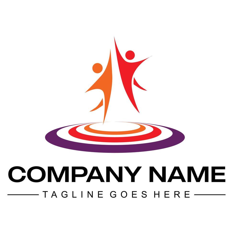 piatto icona logo consulente attività commerciale azienda isolato su bianca sfondo.eps vettore