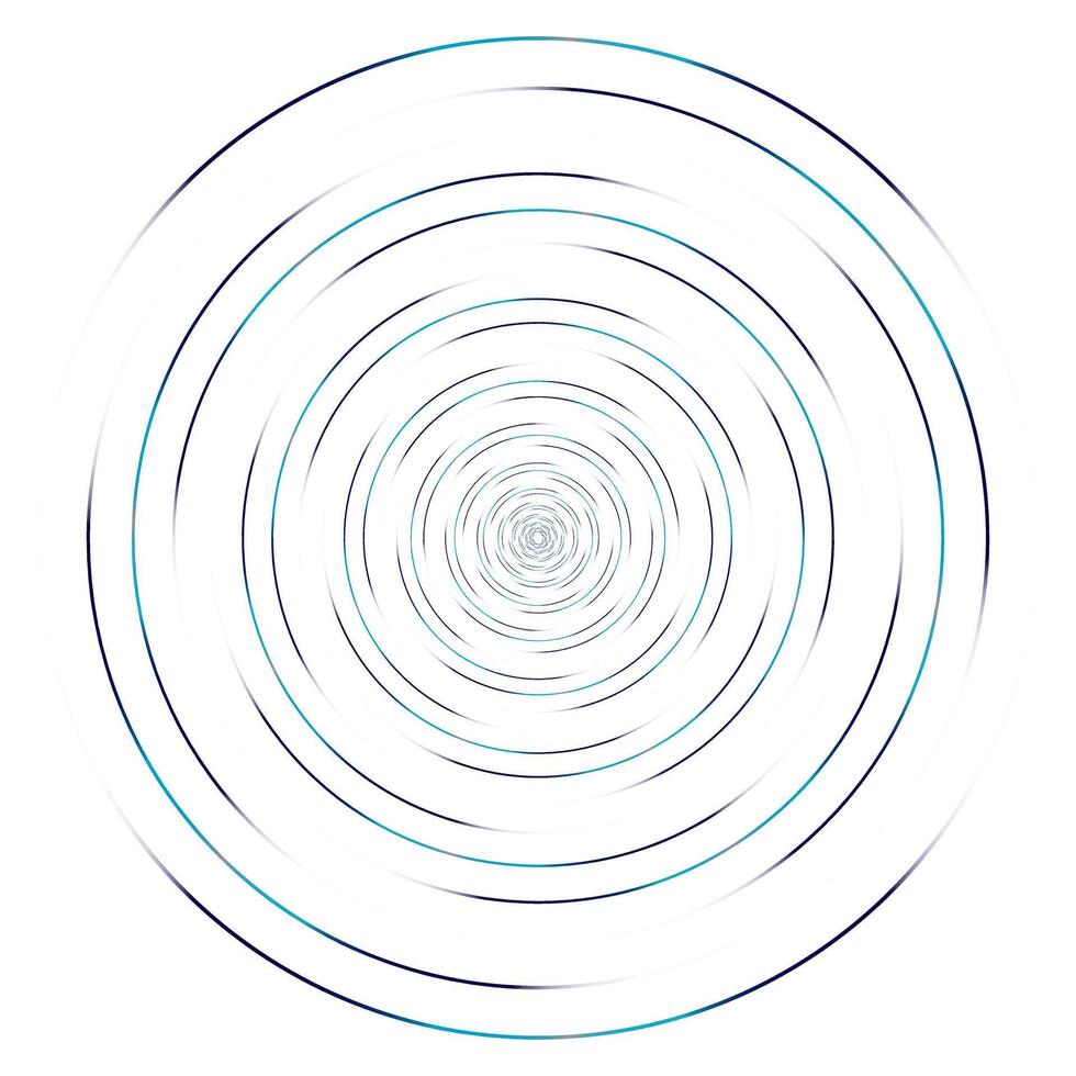 dettagliato volteggiare, spirale elemento. trottola effetto. circolare, rotante scoppiare Linee. vortice radiale raggi. bobina, volteggiare astratto forma vettore