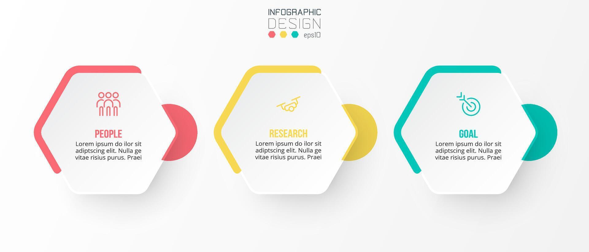 modello di business concetto infografica con opzione. vettore