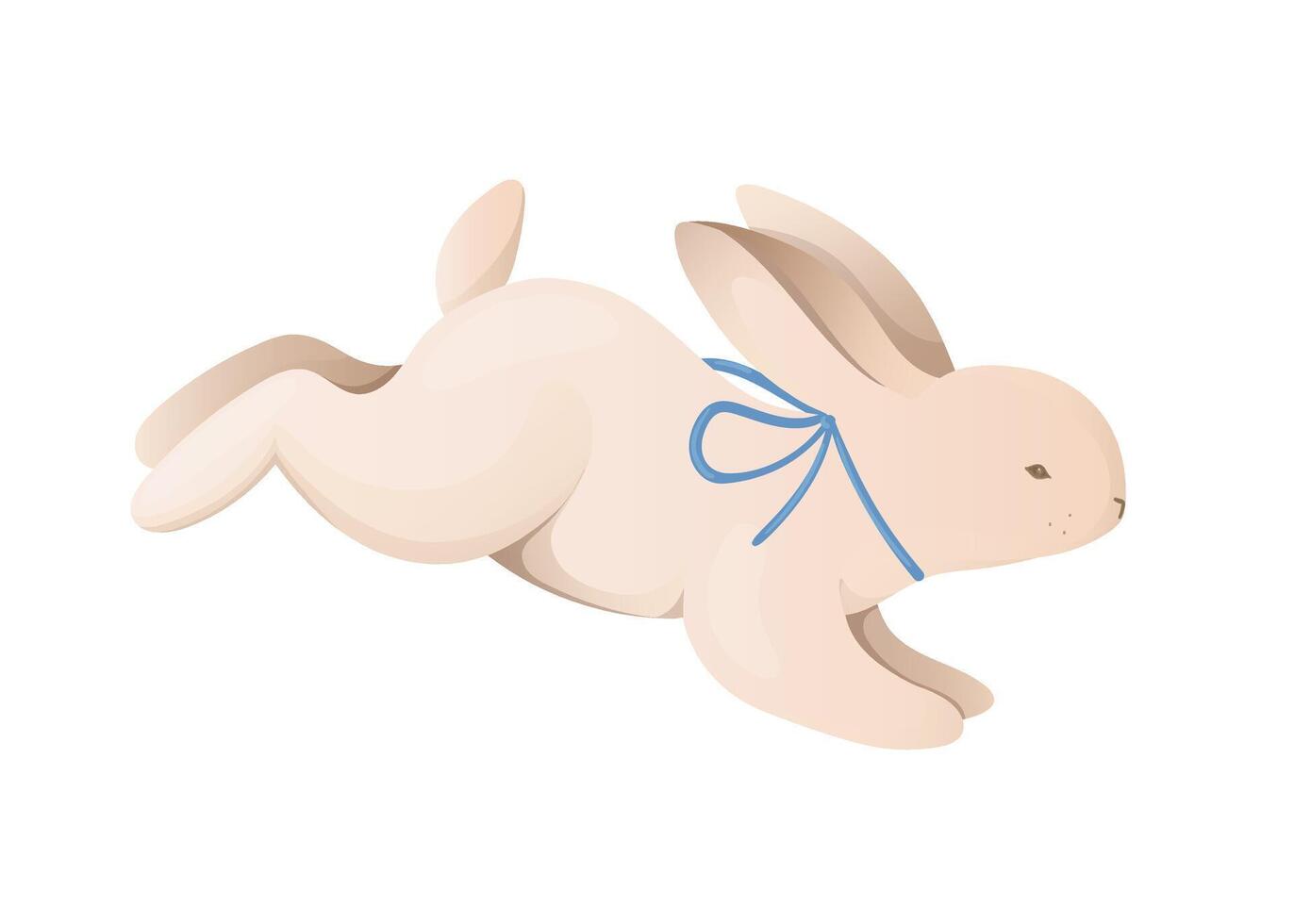 carino Pasqua coniglietto coniglietto cartone animato illustrazione. vettore