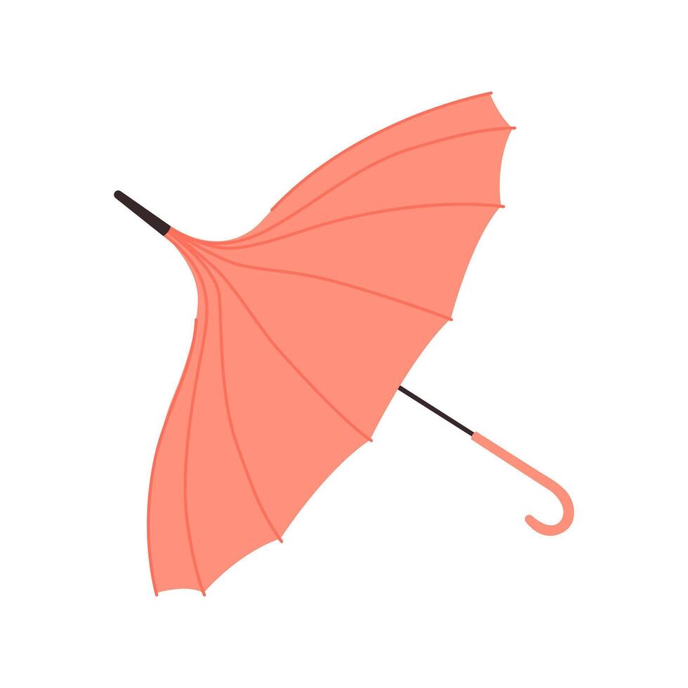 ombrello, pioggia protezione, cartone animato illustrazione vettore