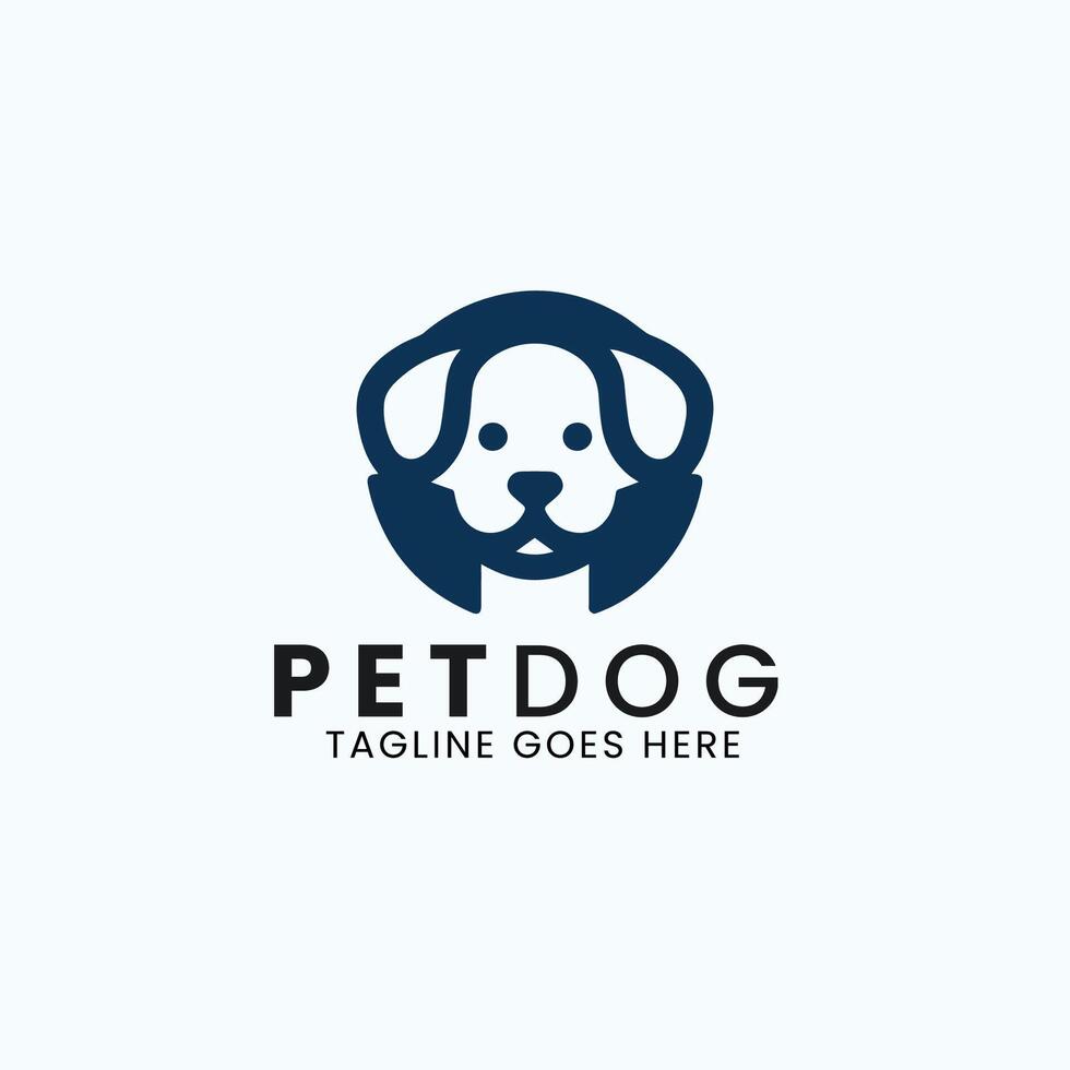 design del logo per la cura degli animali domestici vettore