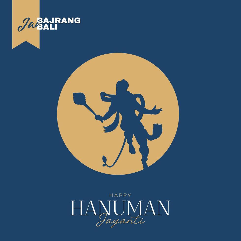 contento hanuman jayanti sociale media inviare il Festival di India vettore