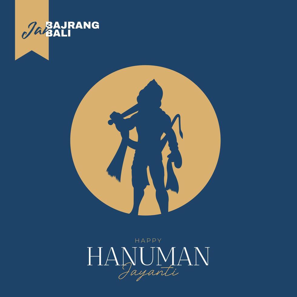 contento hanuman jayanti sociale media inviare il Festival di India vettore