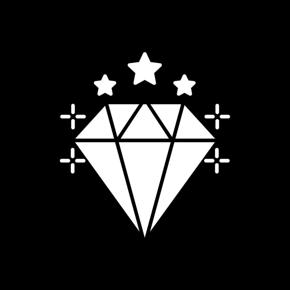 icona glifo a diamante invertito vettore
