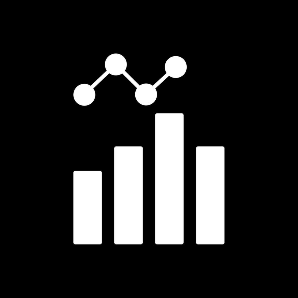 icona di analisi dei dati invertita vettore