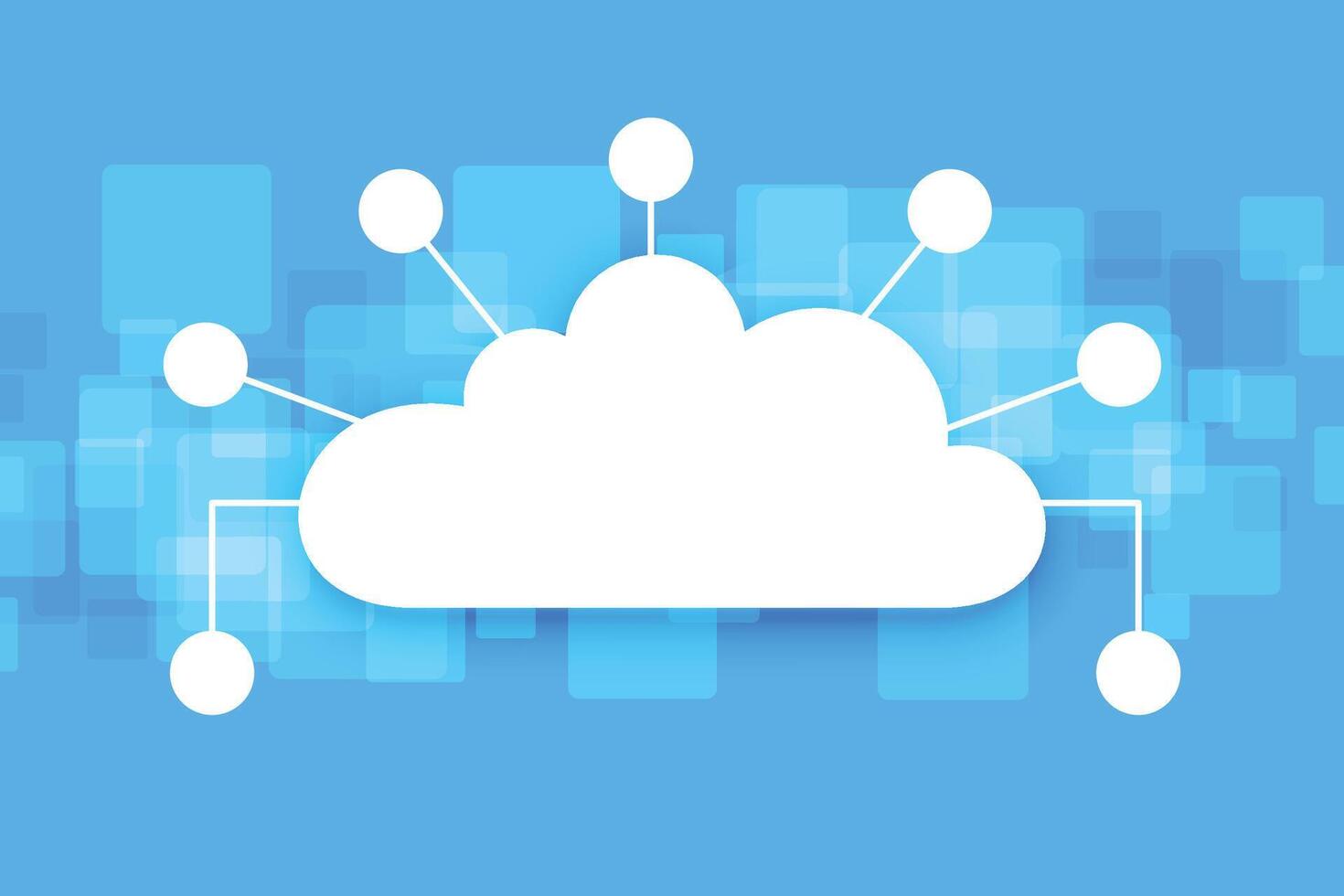 nube Conservazione. un' digitale servizio o applicazione quello trasferimenti dati per un' server o ospitando servizio. dati trasferimento protezione e dati centro connessione Rete. basato sul web nube. illustrazione vettore