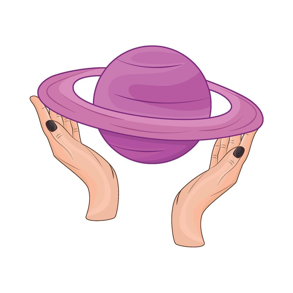illustrazione di Capricorno Saturno vettore