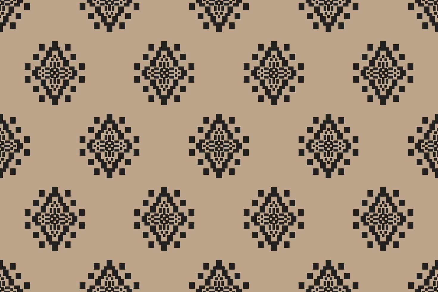 navajo tribale senza soluzione di continuità modello. nativo americano ornamento. etnico Sud occidentale arredamento stile. boho geometrico ornamento. pixel senza soluzione di continuità modello. messicano lenzuolo, tappeto. intrecciata tappeto illustrazione. vettore