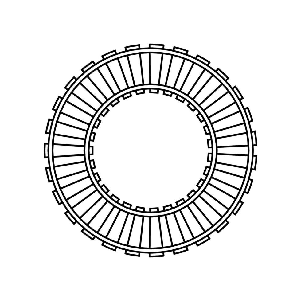 linee ferroviarie icona . rotaie illustrazione cartello. treno simbolo. locomotiva logo. vettore