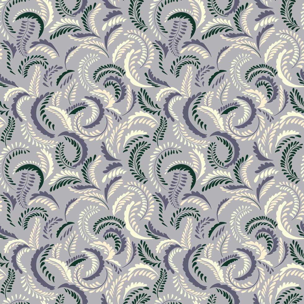 monocromatico grigio piatto rami nel minuscolo forme punti, gocce, macchie senza soluzione di continuità modello. semplice monogramma sfondo con astratto strutturato contorto steli stampa. mano disegnato. collage per design vettore