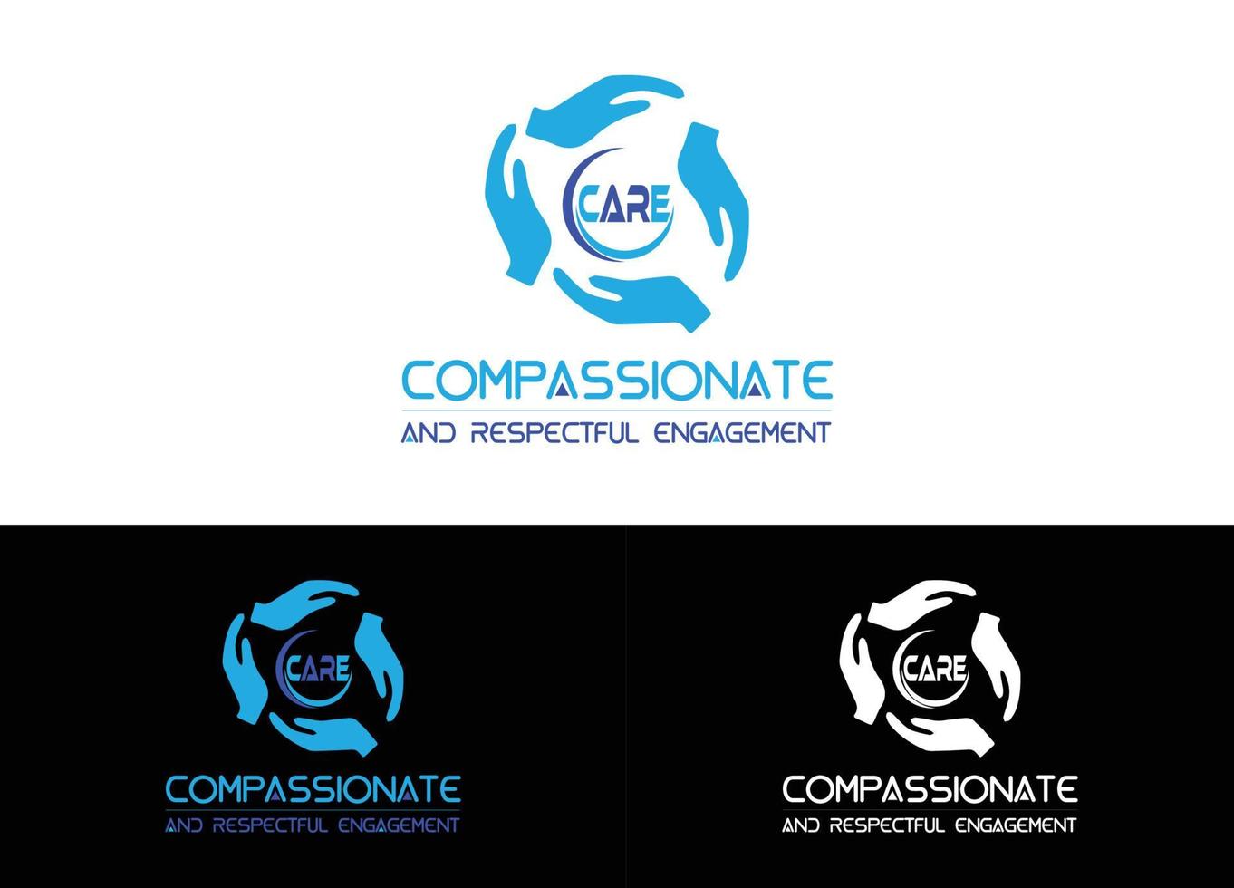 modello di immagine vettoriale di design compassionevole logo o icona