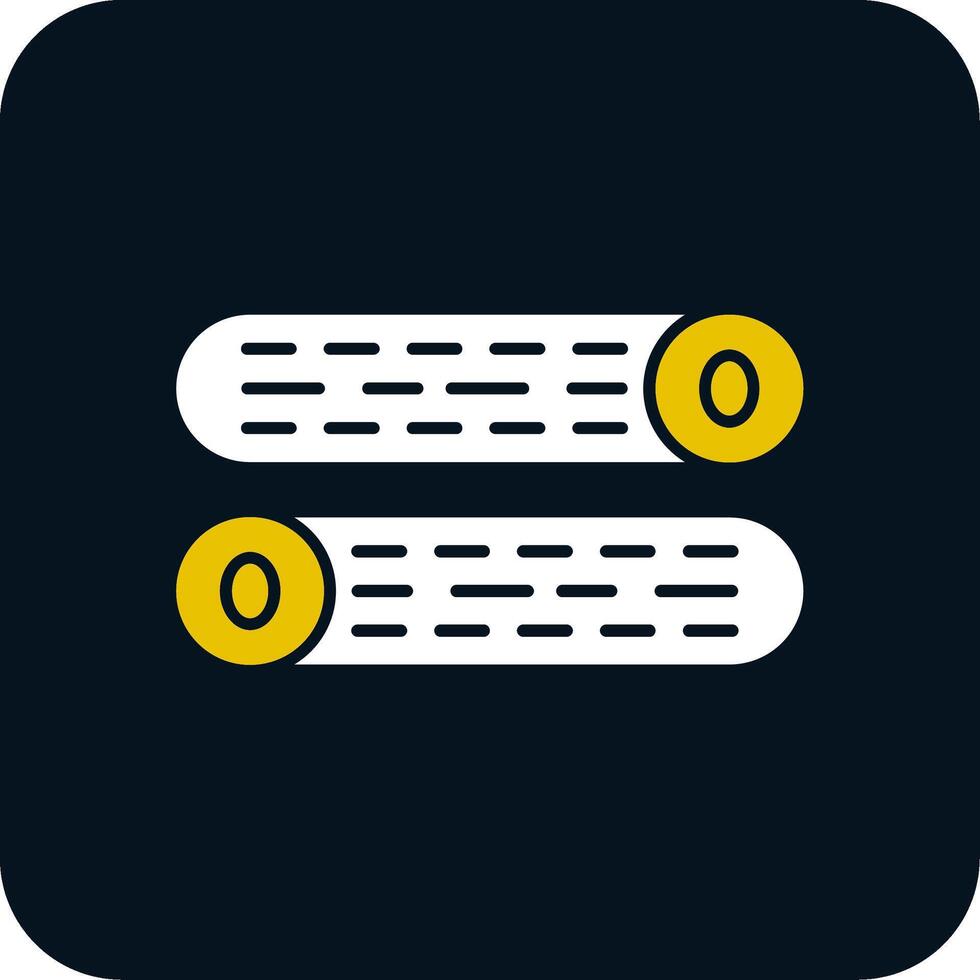 legna log glifo Due colore icona vettore