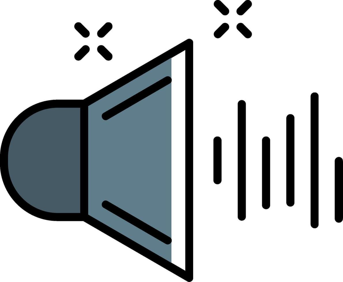 suono pieno metà tagliare icona vettore