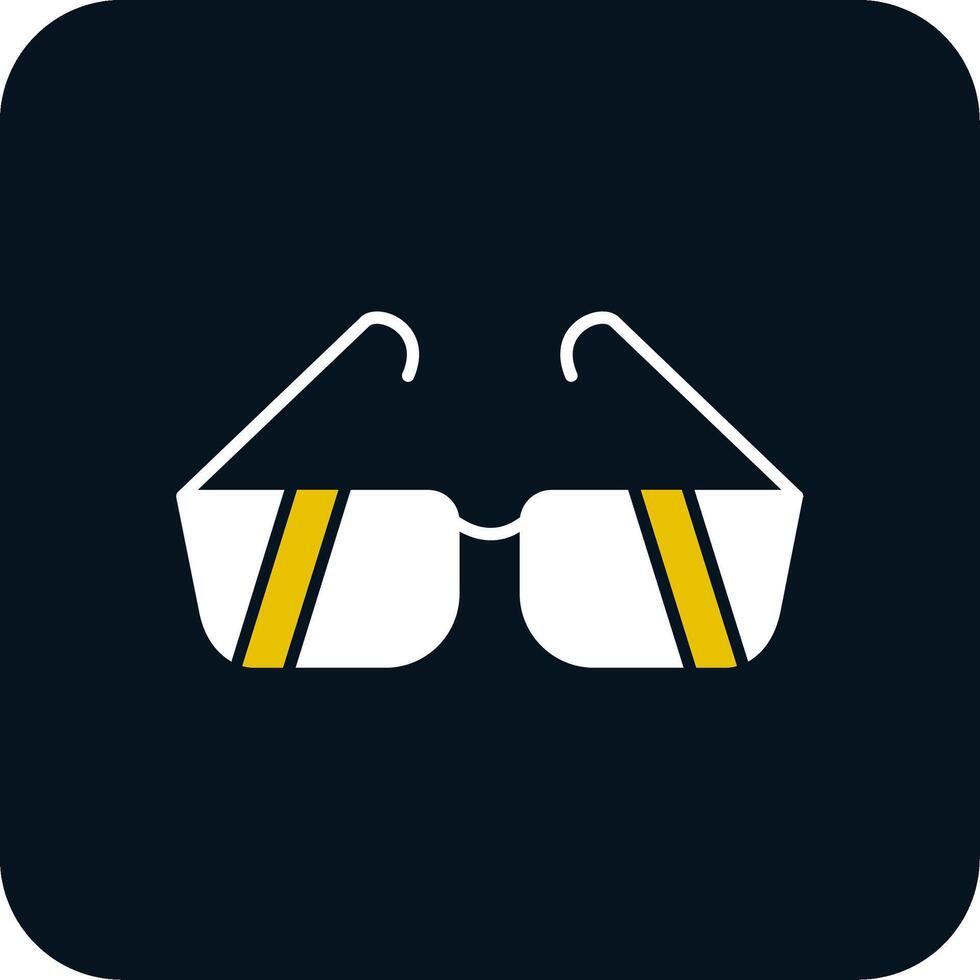 occhiali da sole glifo icona a due colori vettore
