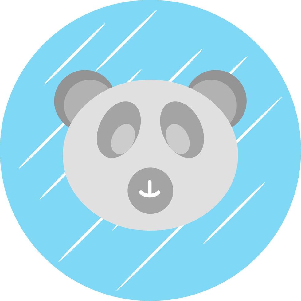 polare orso piatto blu cerchio icona vettore