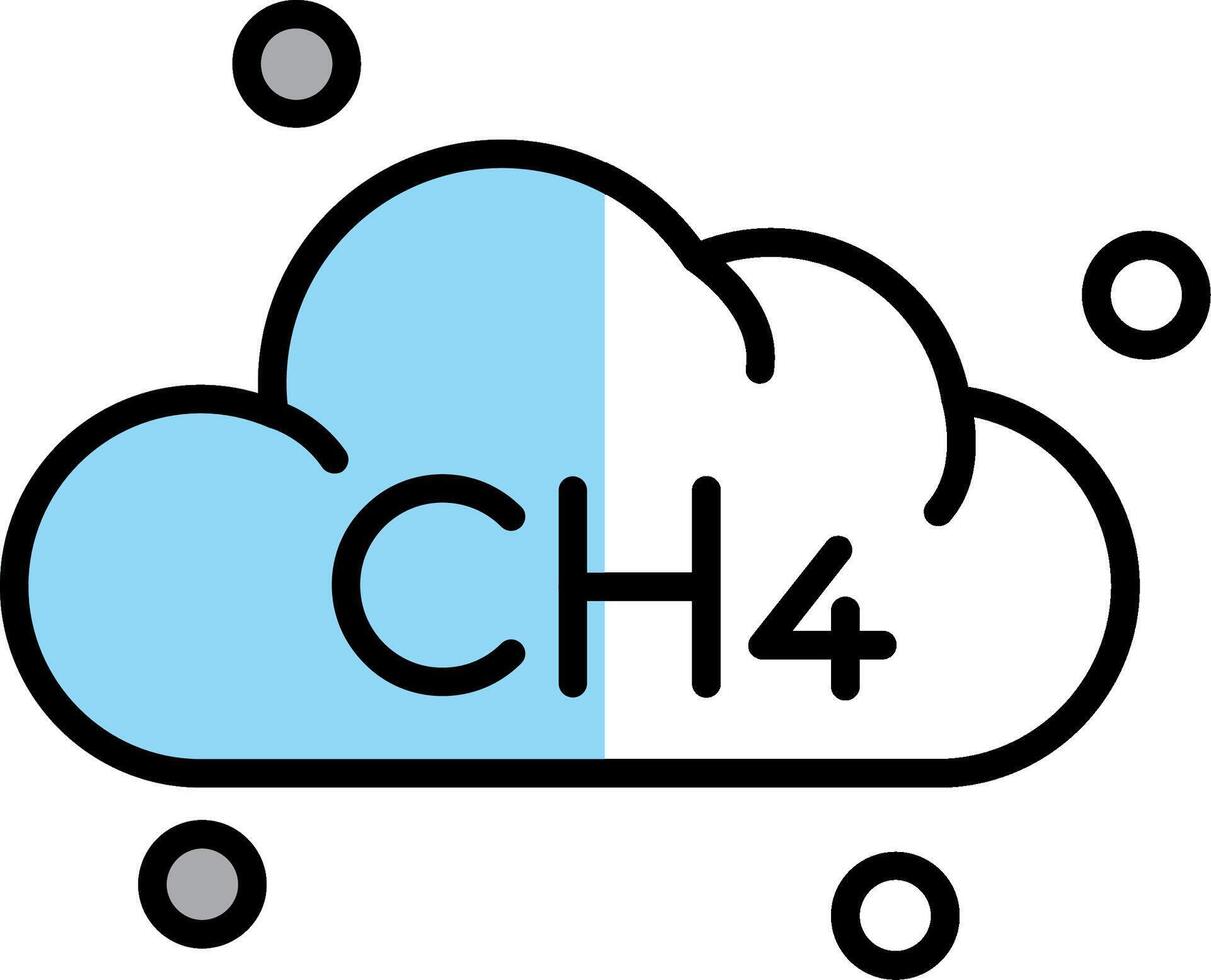 metano pieno metà tagliare icona vettore