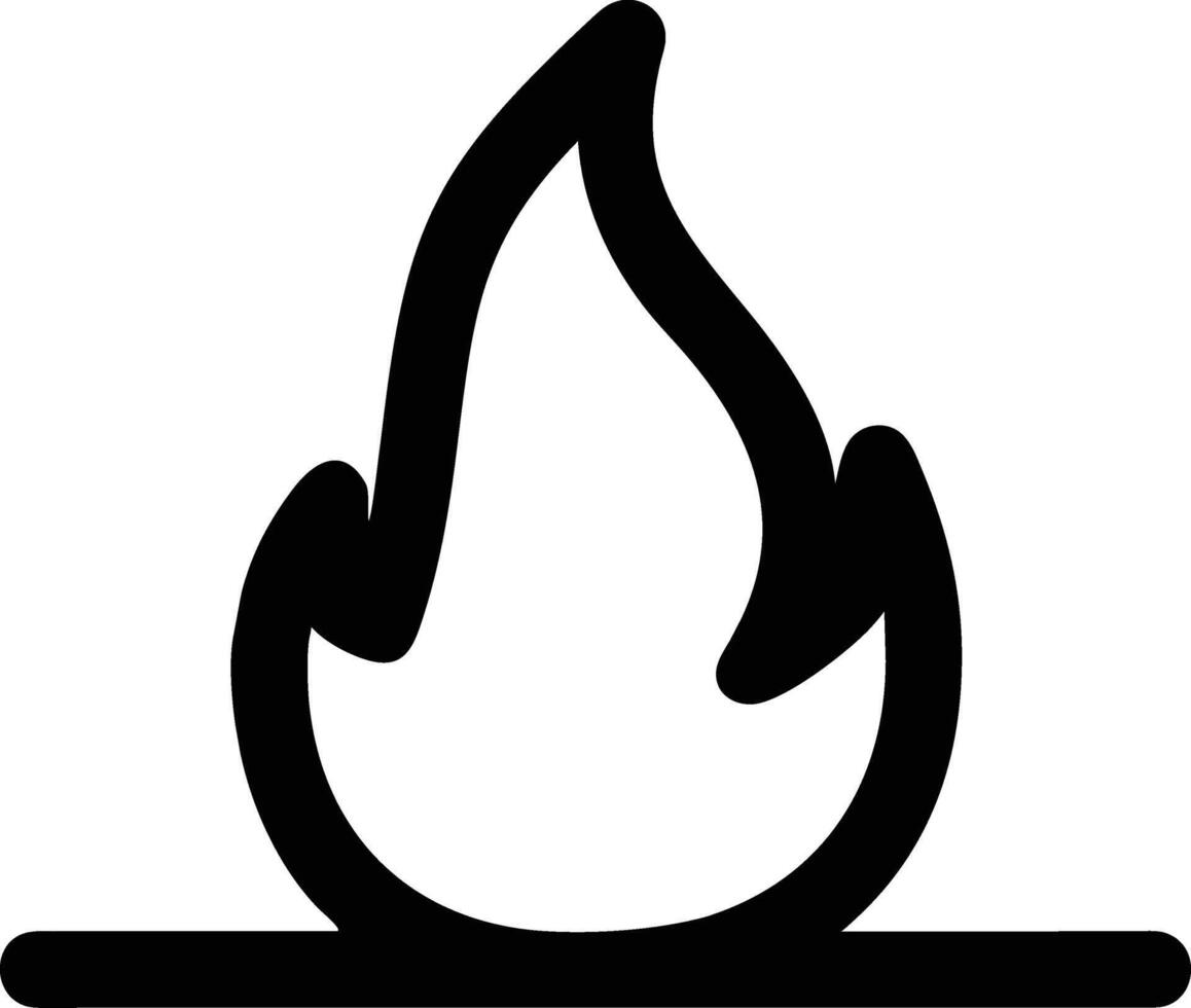 fuoco icona disegno, grafico risorsa vettore