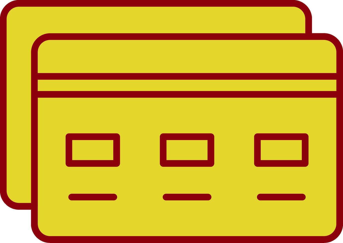 banca carta linea Due colore icona vettore