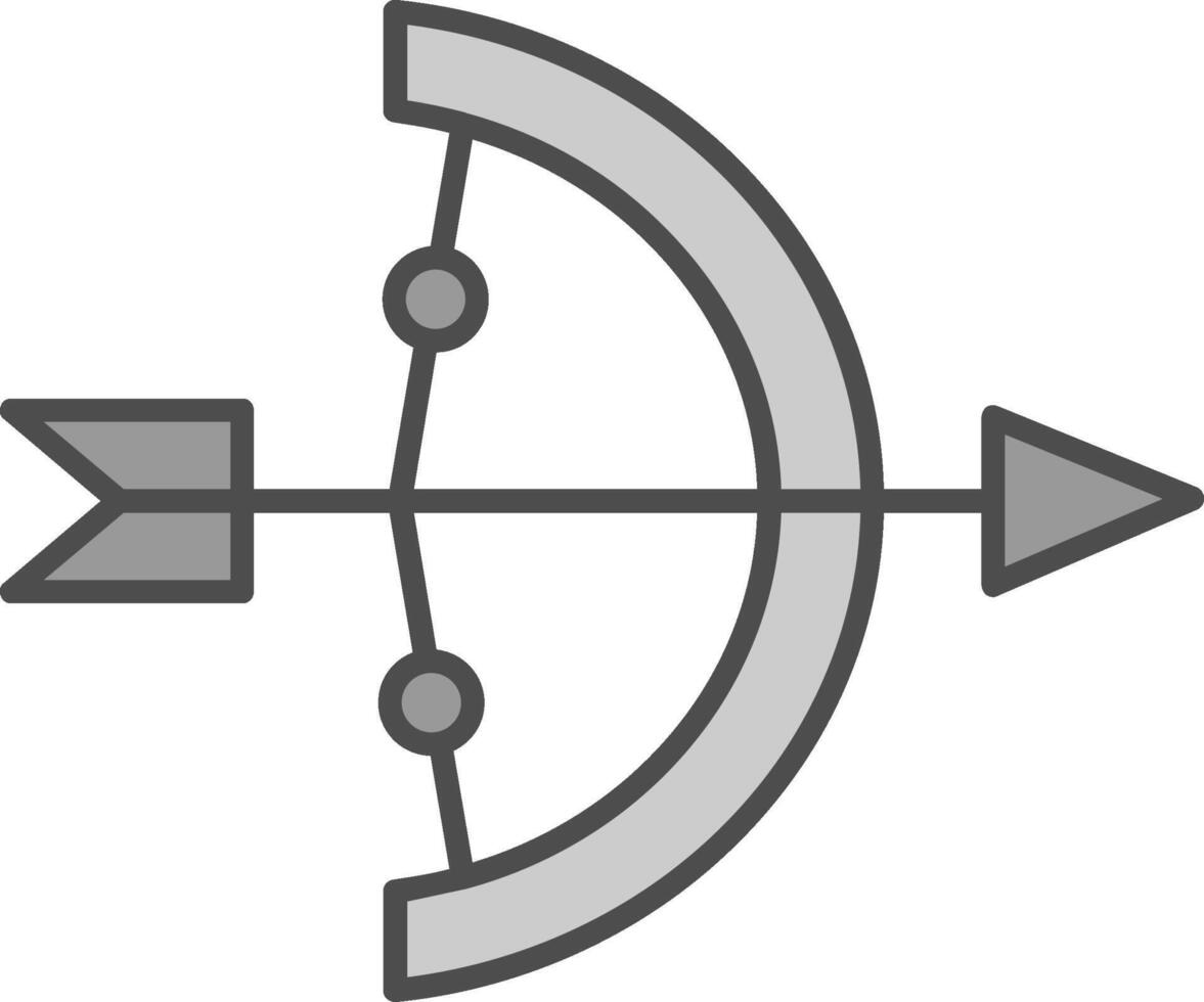 tiro con l'arco fillay icona vettore