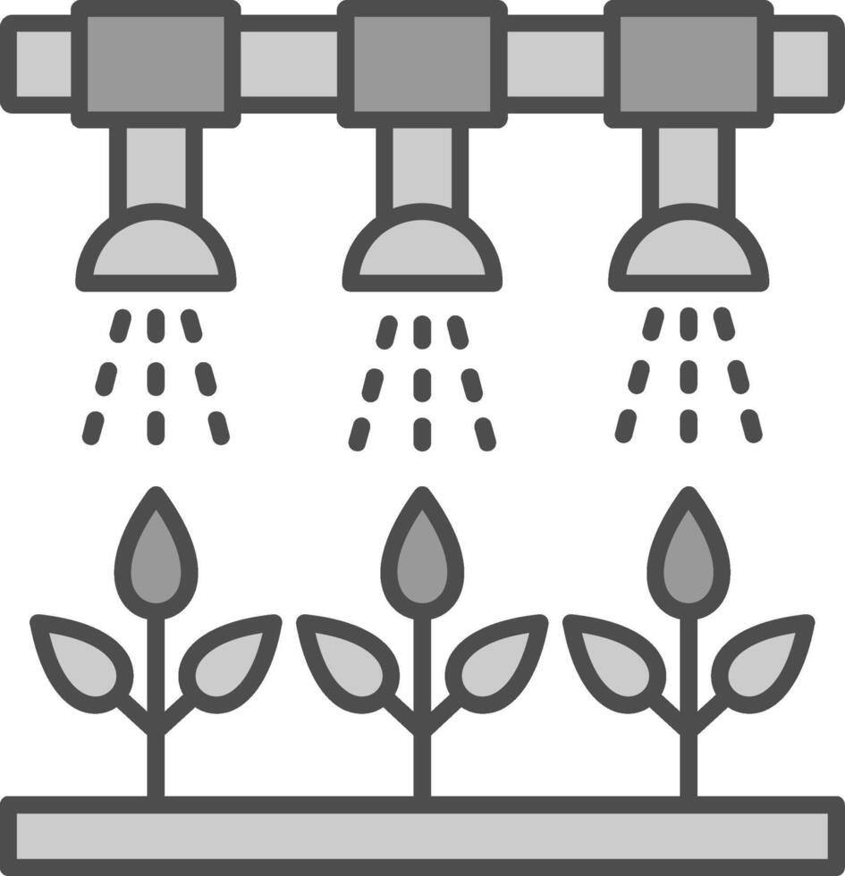 irrigazione sistema fillay icona vettore