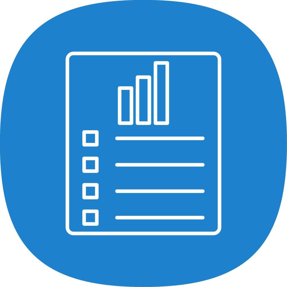 dati rapporto linea curva icona vettore