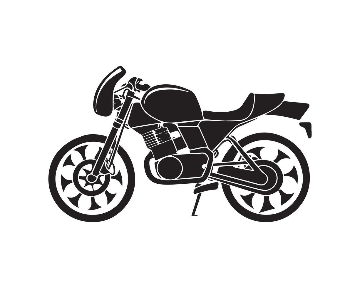 bicicletta silhouette icona grafico logo design vettore