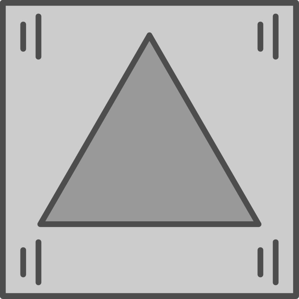 triangolo fillay icona vettore