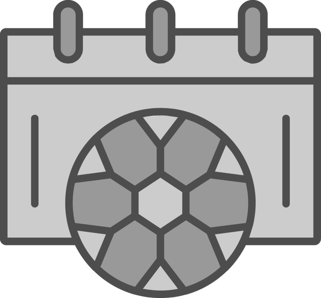 calcio programma fillay icona vettore