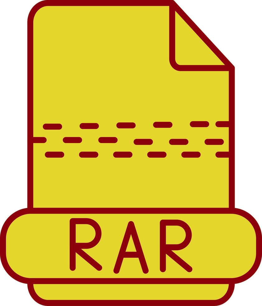 rar linea cerchio icona vettore