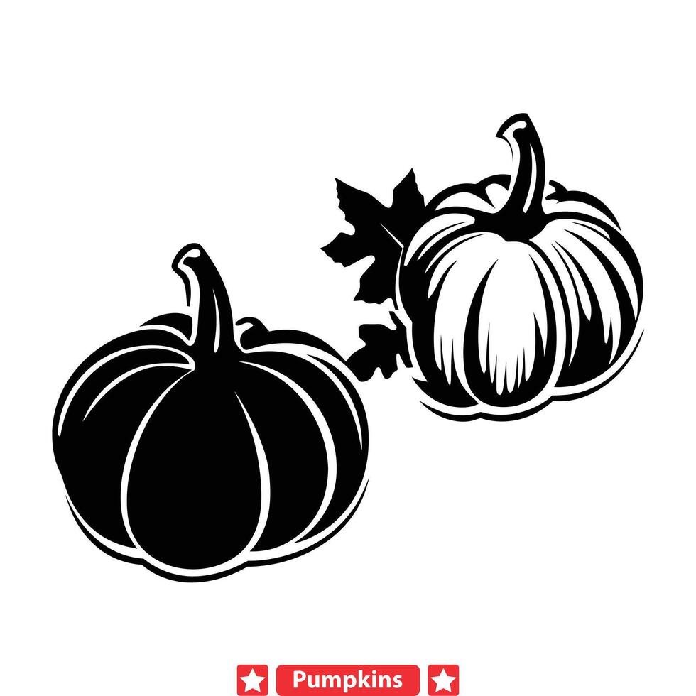 zucca toppa perfezione travolgente sagome per autunnale beatitudine vettore