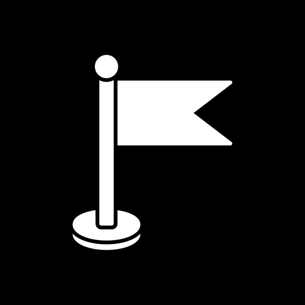 bandiera glifo rovesciato icona vettore