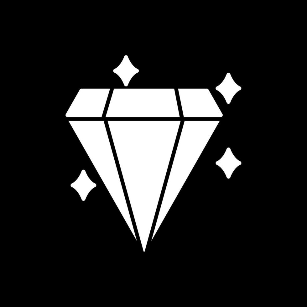 icona glifo a diamante invertito vettore